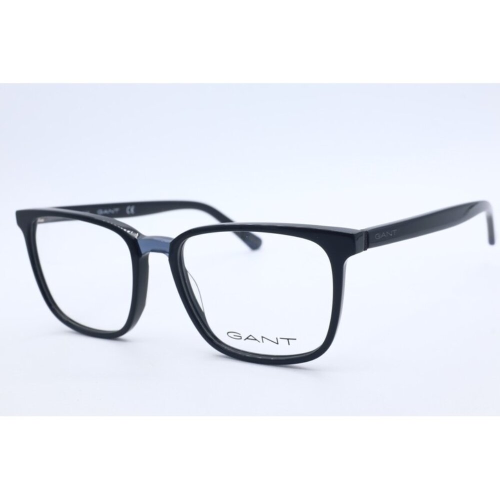 GANT GA 3183 001 Black Rectangle Eyeglasses Clear Lenses 51mm